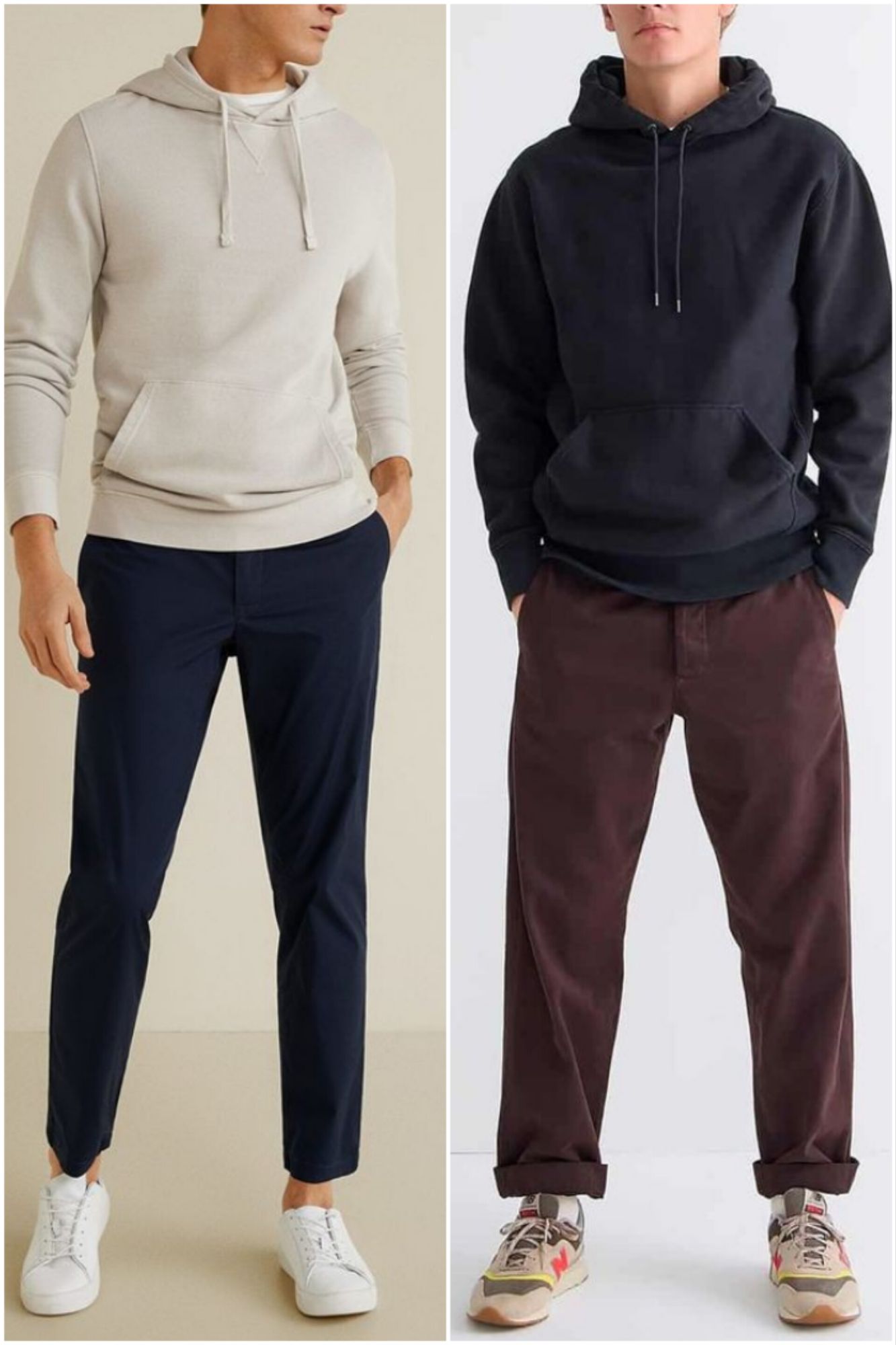 Hoodies with Chinos Outfit men 