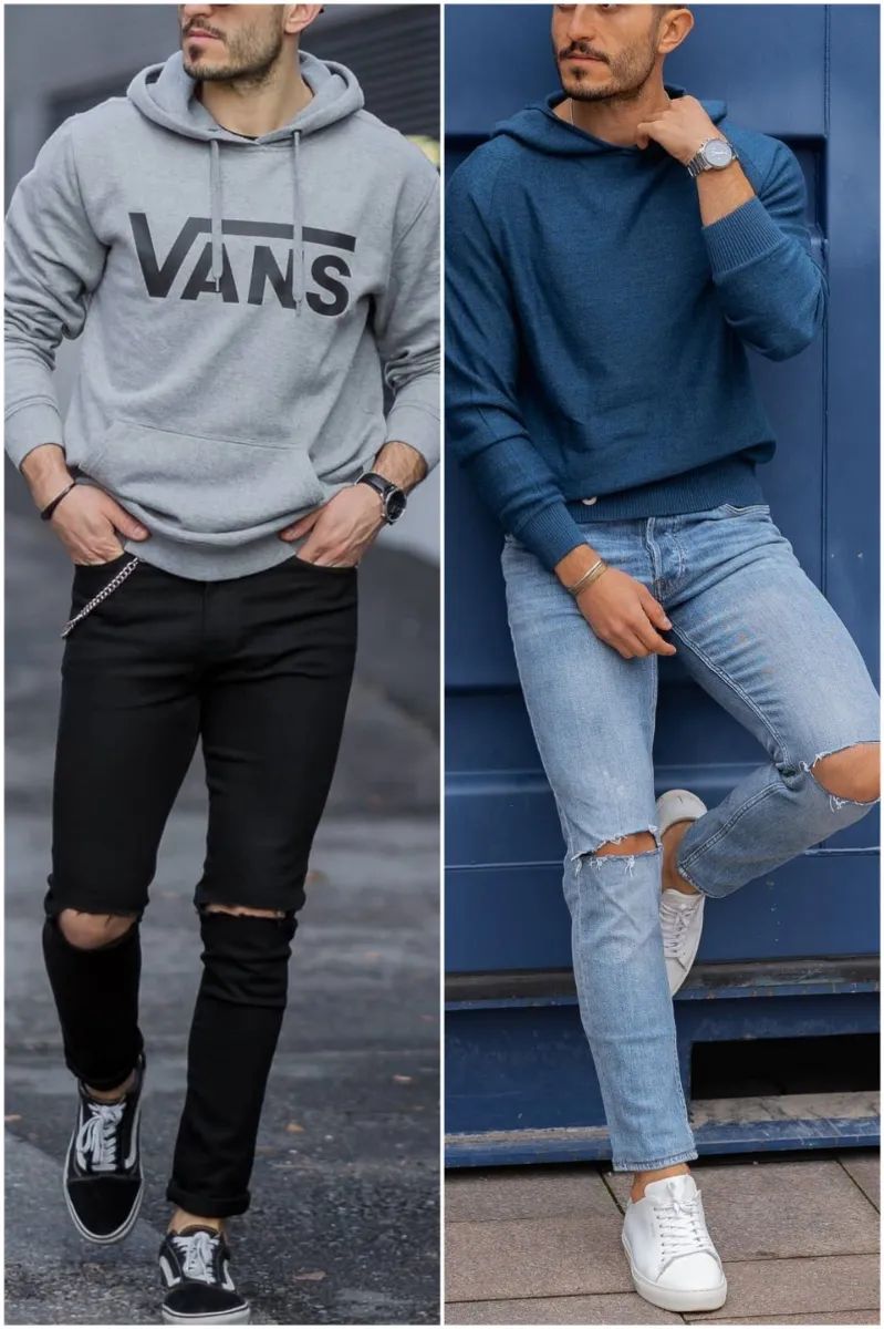 Hoodies with Jeans Outfit men