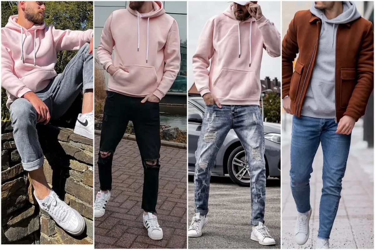 Hoodies with Jeans Outfit men