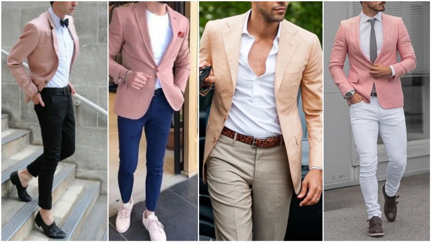 Onion pink blazer men, blazers colour ideas